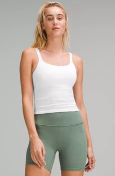 Ebb to Street Scoop-Neck Cropped Tank Top Light Support